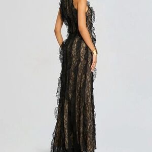 SANS FAFF Lace Evening Dress in Black (NWT)